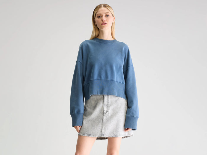 Bellerose Sweatshirt Oversize Bleu Pour Femmes