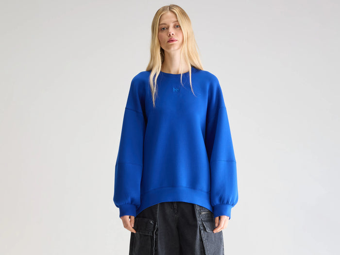 Bellerose Sweatshirt Oversize Bleu Pour Femmes