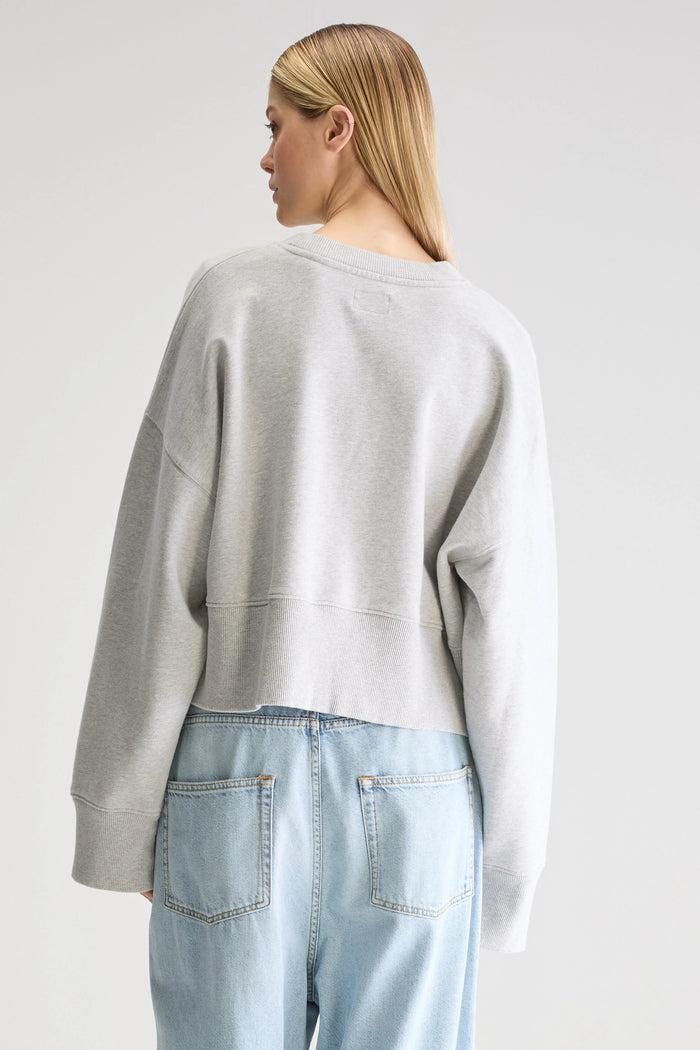 Bellerose Sweatshirt Oversize Gris Pour Femmes