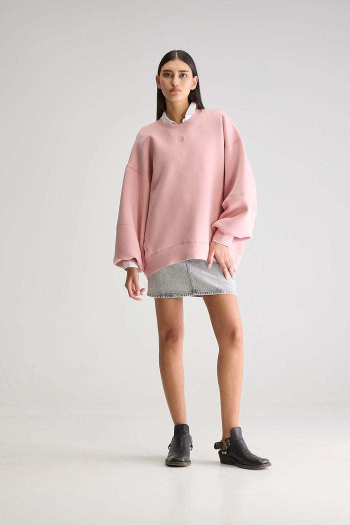 Bellerose Sweatshirt Oversize Rose Pour Femmes