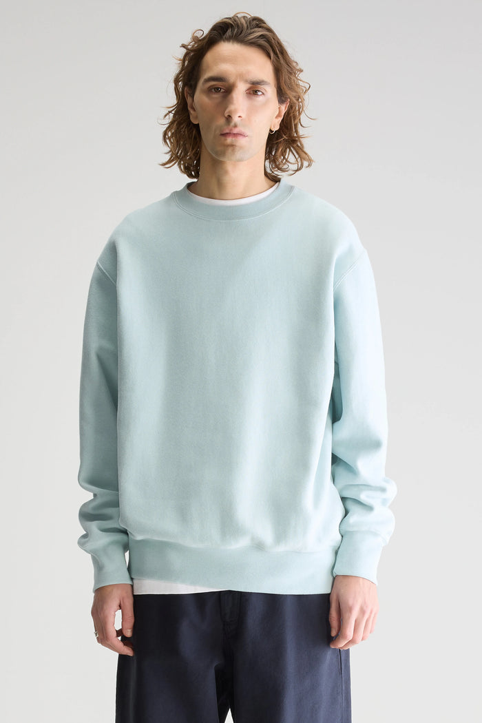 Bellerose Sweatshirt Polaire Bleu Clair Pour Homme