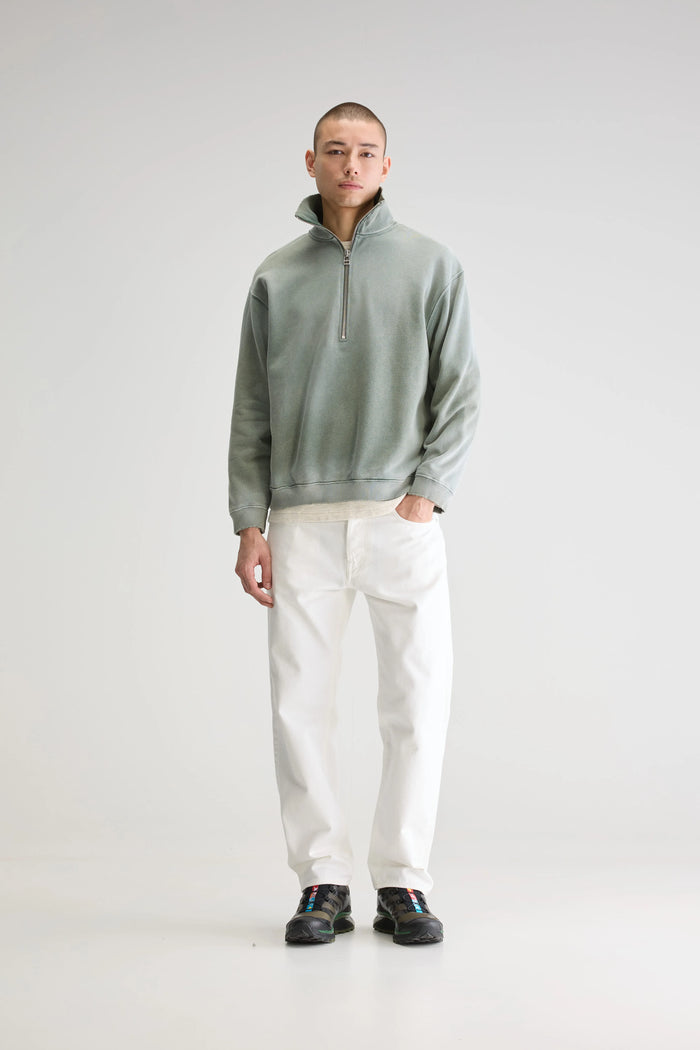Bellerose Sweatshirt Polaire Vert Pour Homme