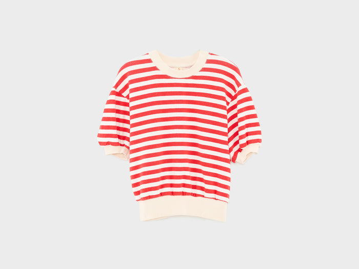 Bellerose Sweatshirt rayé à col rond pour filles