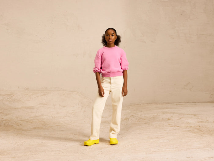 Bellerose Sweatshirt rose à col rond pour filles