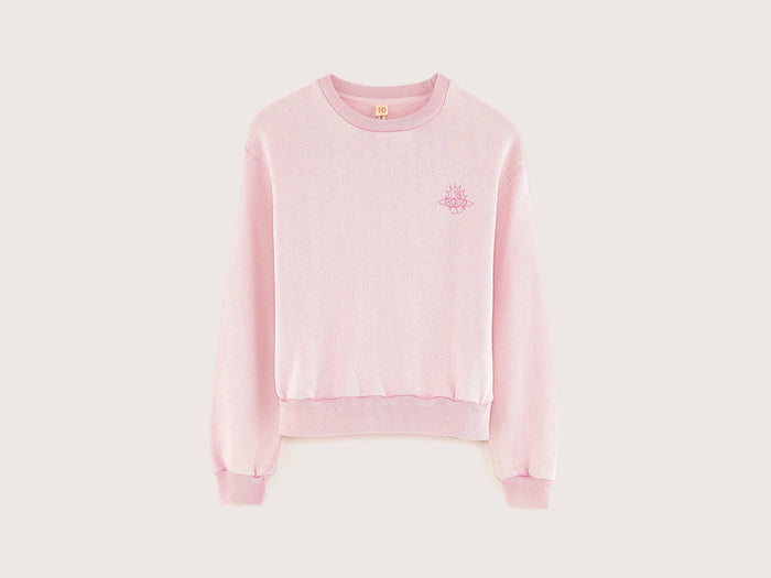 Bellerose Sweatshirt rose à col rond pour filles