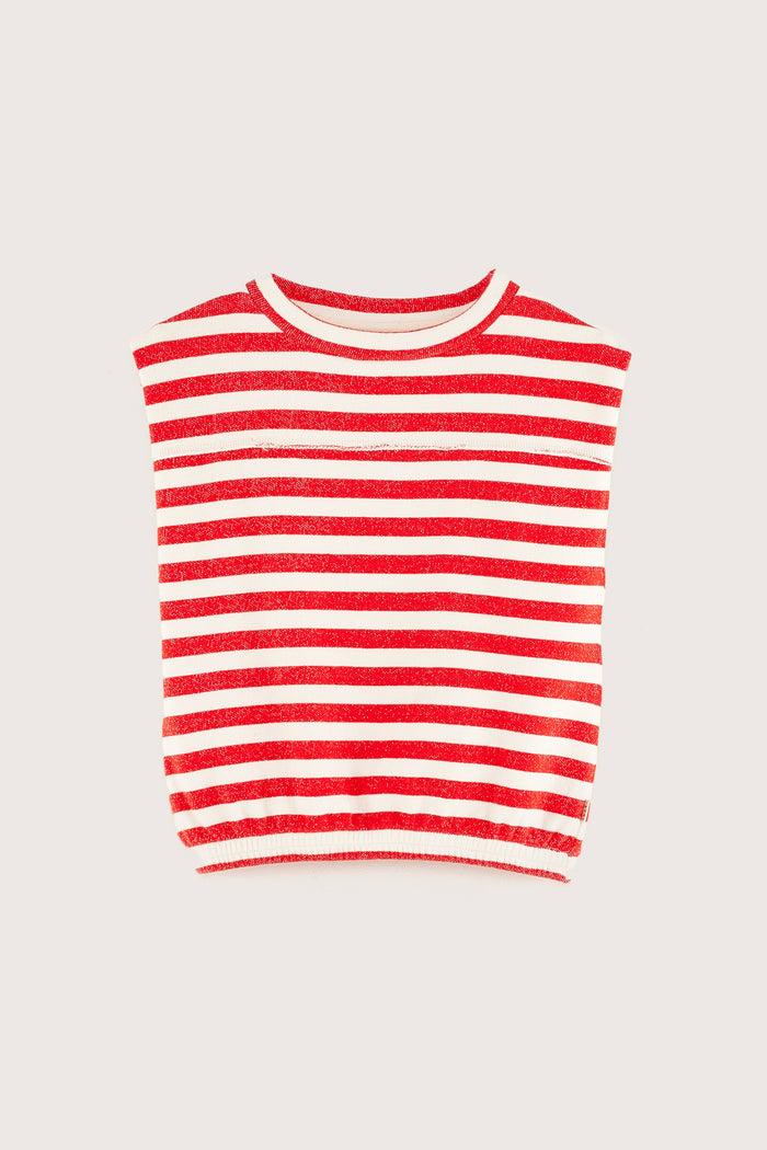 Bellerose Sweatshirt Sans Manches Rayé Pour Filles