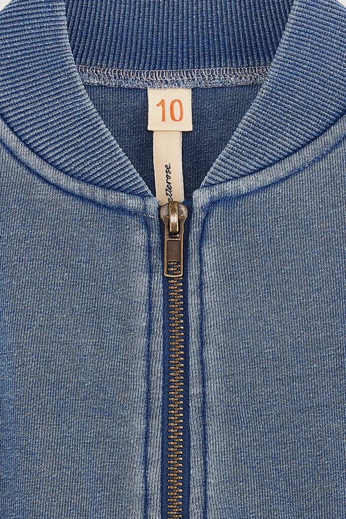 Bellerose Sweatshirt Zippé Bleu Pour Filles