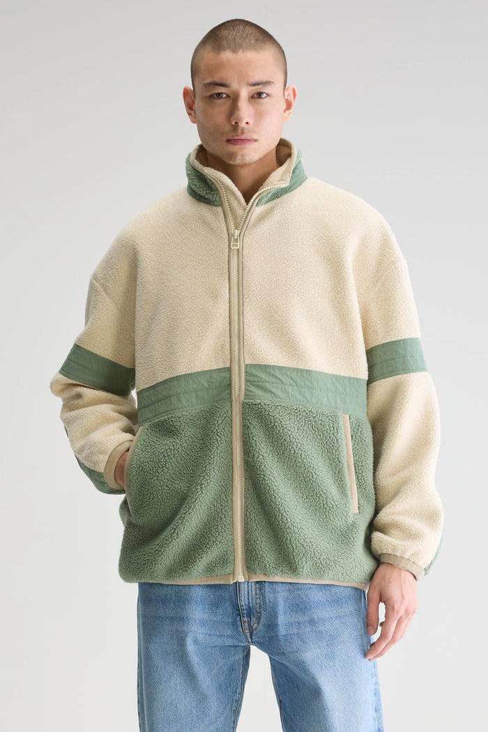 Bellerose Sweatshirt Zippé Polaire écru Pour Homme