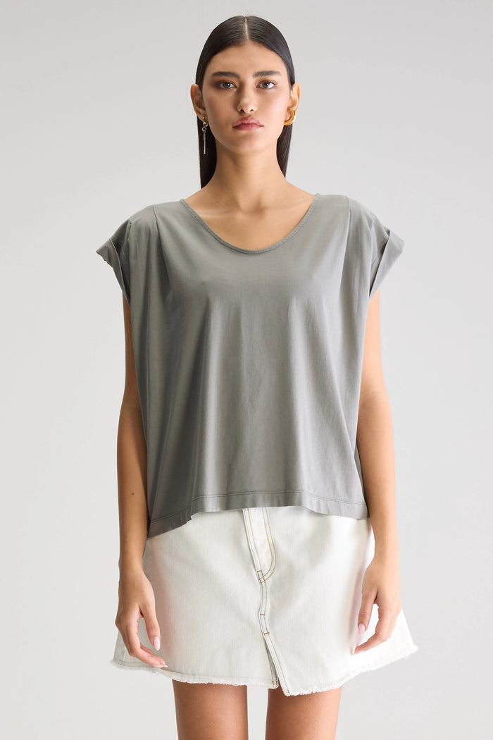 Bellerose T-Shirt À Col V Vert Pour Femmes