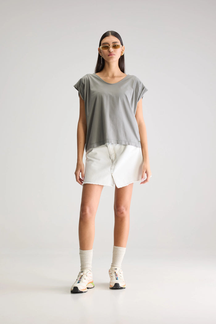 Bellerose T-Shirt À Col V Vert Pour Femmes