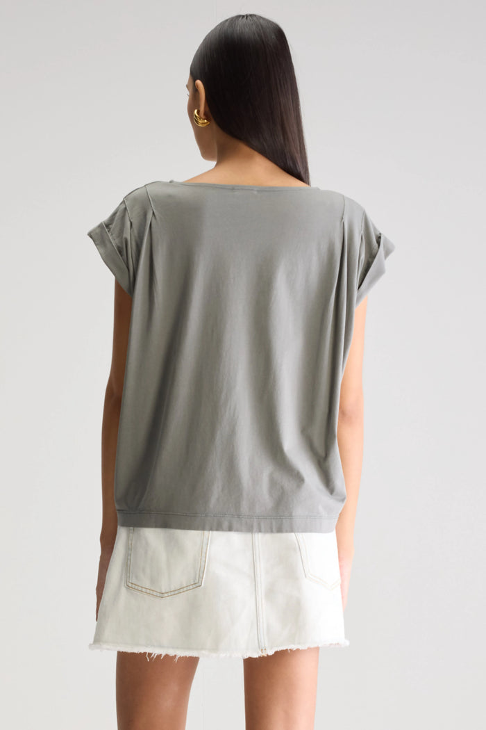 Bellerose T-Shirt À Col V Vert Pour Femmes