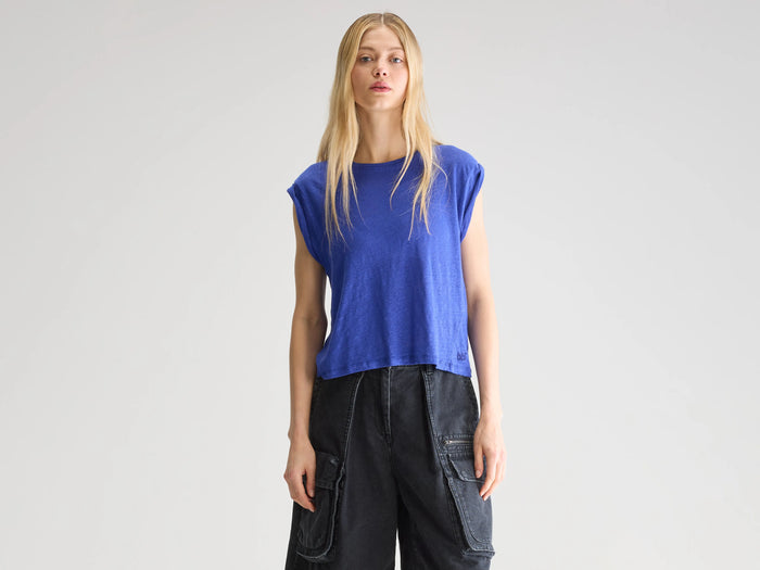 Bellerose T-Shirt Bleu Pour Femmes