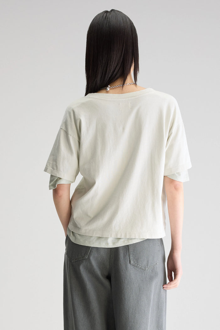 Bellerose T-shirt Col En V Gris Pour Femmes