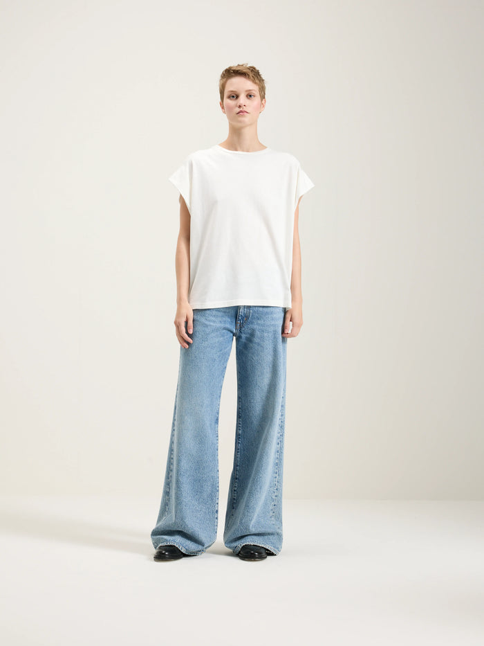 Bellerose T-shirt En Coton Blanc Pour Femmes