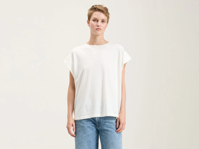 Bellerose T-shirt en coton blanc pour femmes