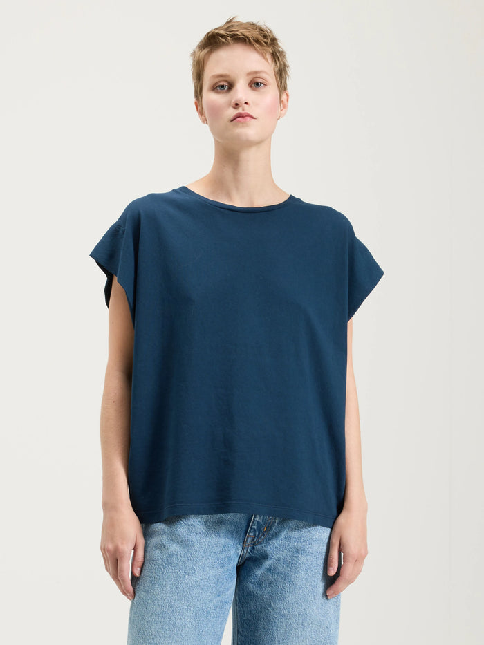 Bellerose T-shirt En Coton Bleu Pour Femmes