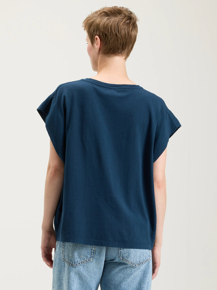 Bellerose T-shirt En Coton Bleu Pour Femmes