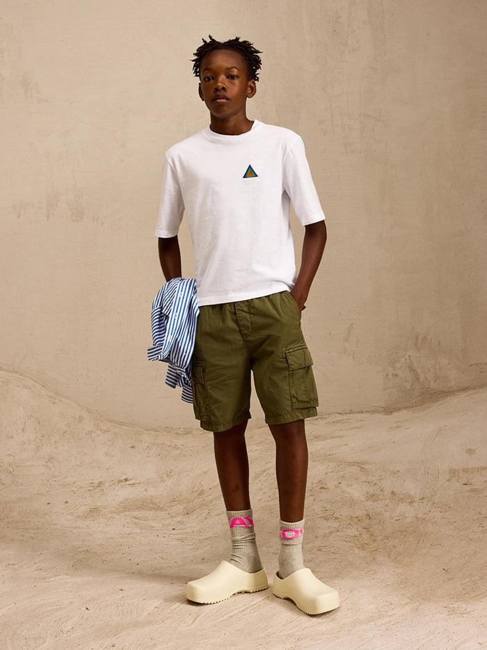 Bellerose T-shirt Graphique Blanc Pour Garçons