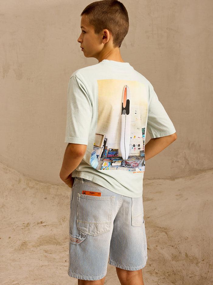 Bellerose T-shirt Graphique Gris Pour Garçons