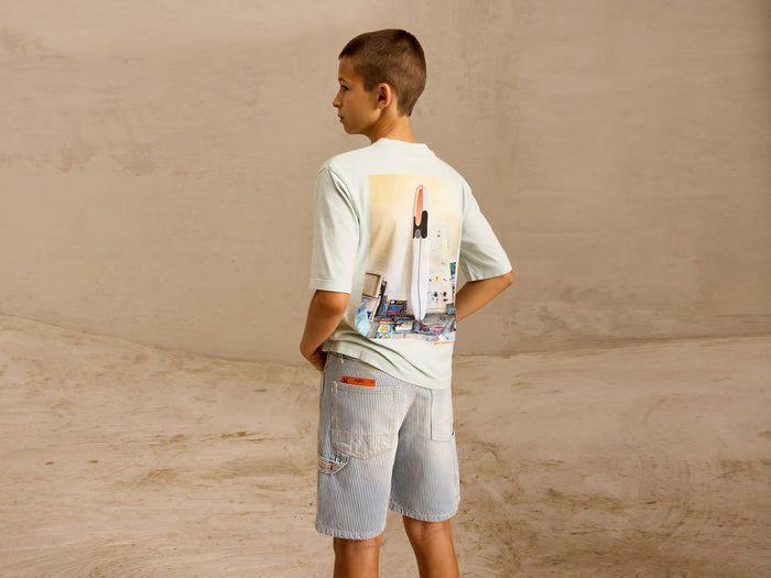 Bellerose T-shirt Graphique Gris Pour Garçons
