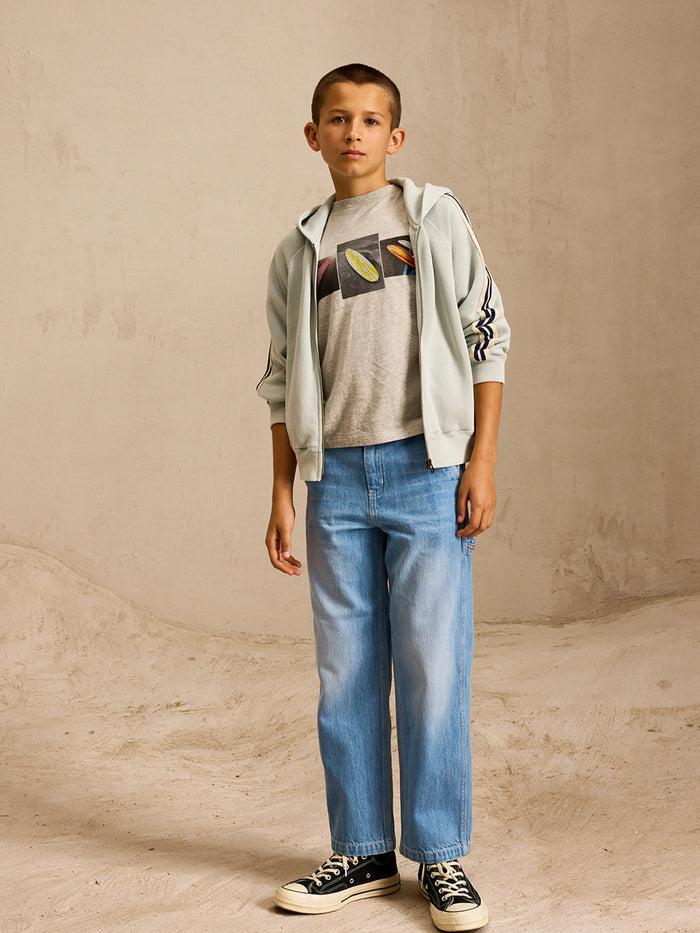 Bellerose T-shirt Graphique Gris Pour Garçons