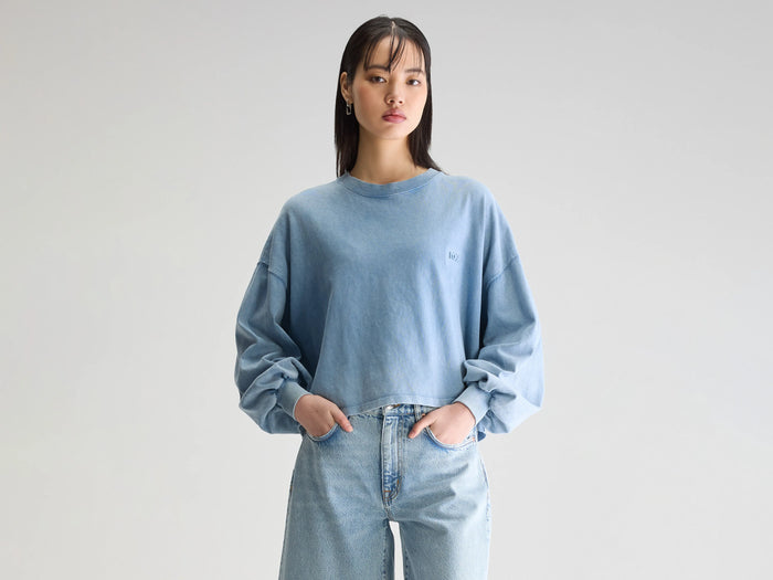 Bellerose T-shirt manches longues bleu pour femmes