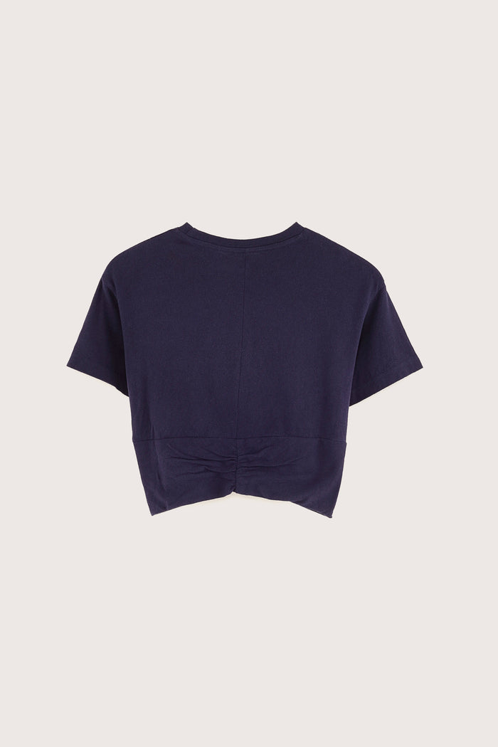 Bellerose T-shirt Marine Croisé Pour Filles