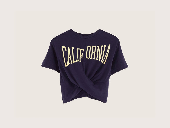 Bellerose T-shirt marine croisé pour filles