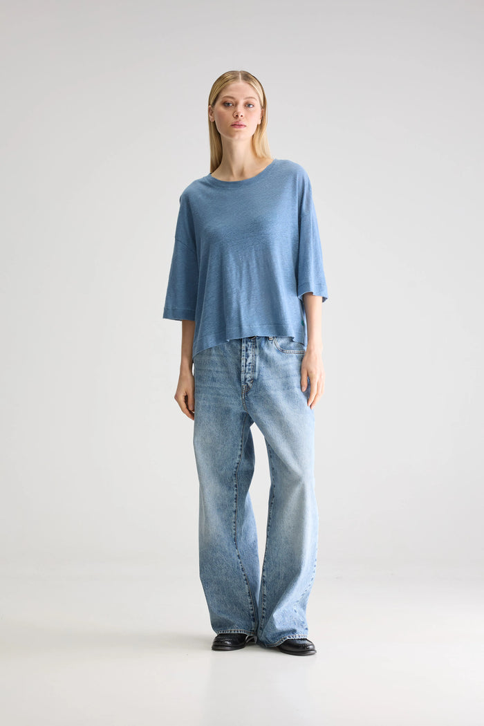 Bellerose T-Shirt Oversize Bleu Pour Femmes