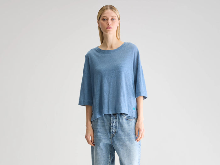 Bellerose T-Shirt Oversize Bleu Pour Femmes