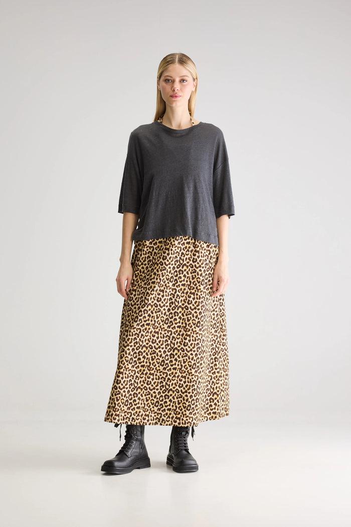 Bellerose T-Shirt Oversize Gris Foncé Pour Femmes