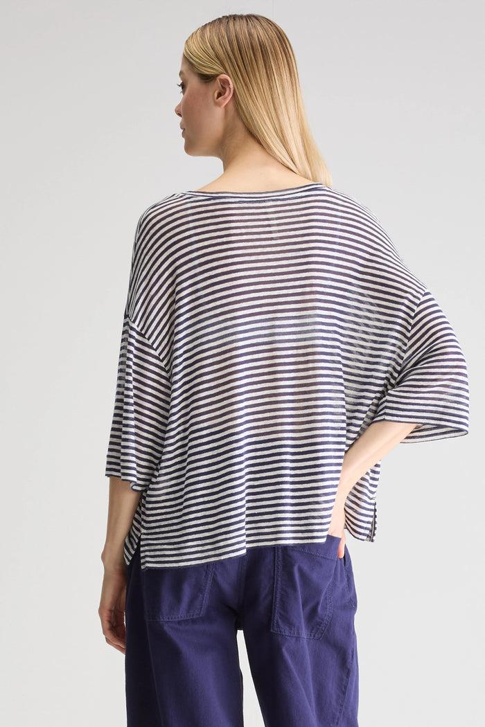 Bellerose T-Shirt Oversize Rayé Pour Femmes