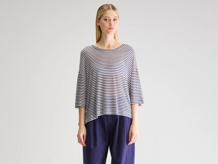 Bellerose T-Shirt Oversize Rayé Pour Femmes