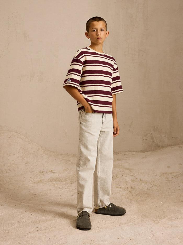 Bellerose T-shirt Oversize Rayé Pour Garçons