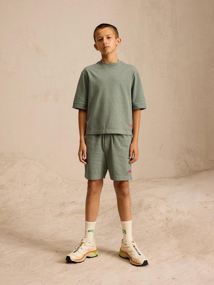 Bellerose T-shirt Oversize Vert Pour Garçons