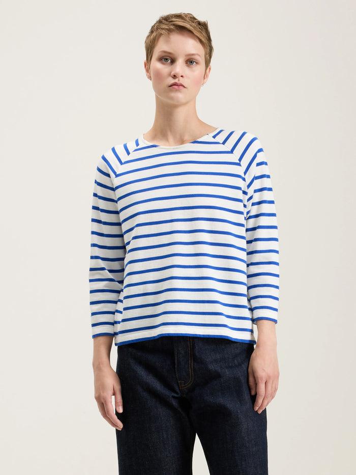 Bellerose T-shirt Rayé Col Rond Pour Femmes