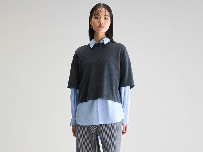Bellerose T-shirt relax bleu marine pour femmes
