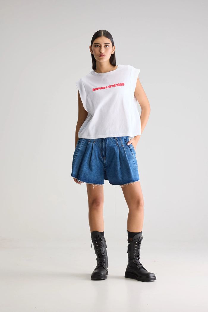 Bellerose T-Shirt Sans Manches Blanc Pour Femmes