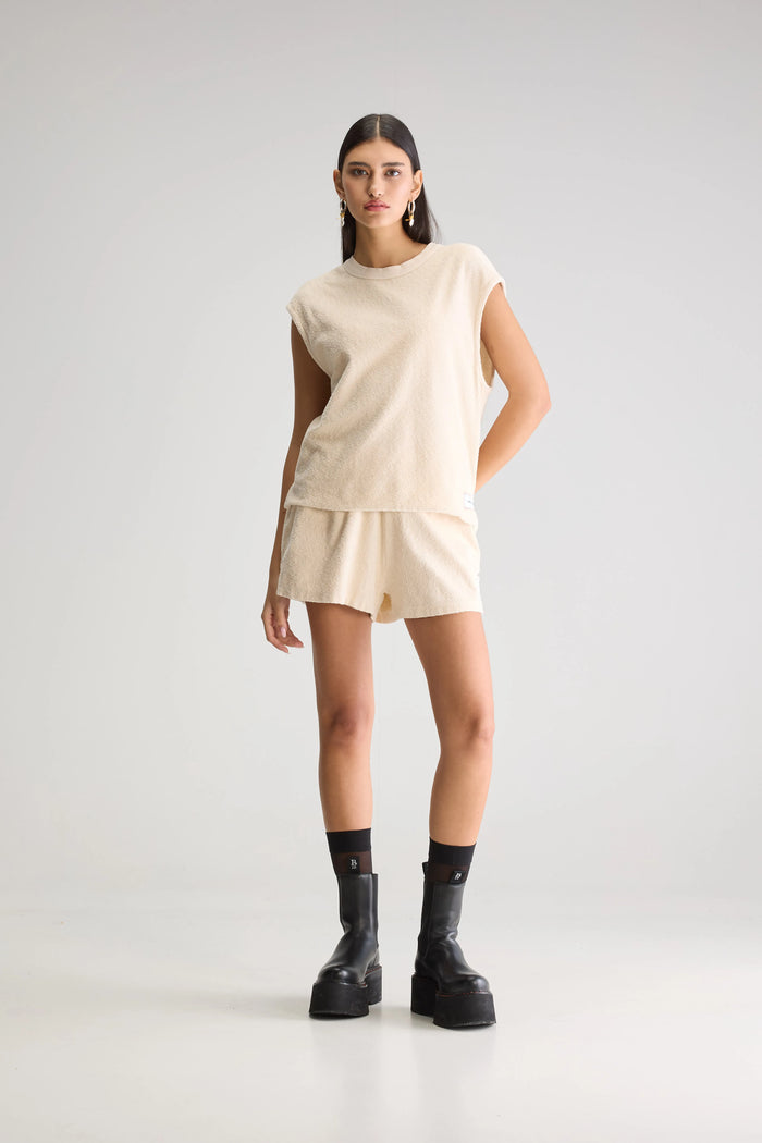 Bellerose T-Shirt Sans Manches Écru Pour Femmes