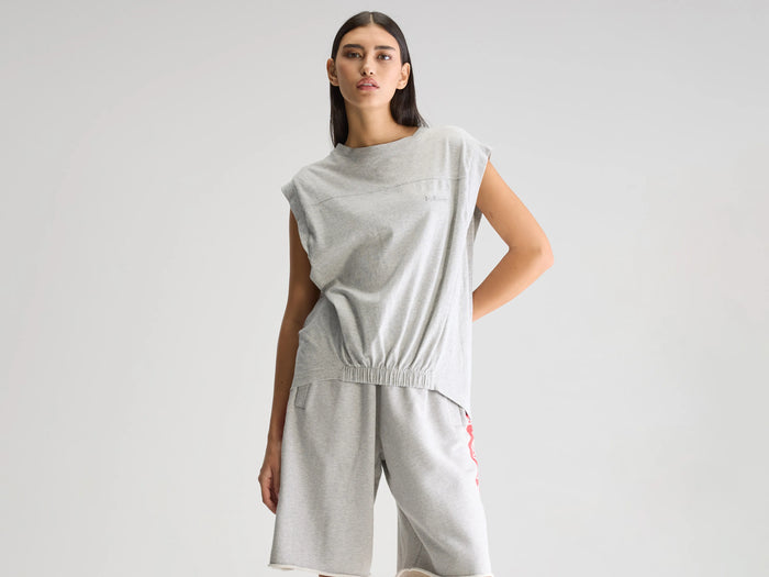 Bellerose T-Shirt Sans Manches Gris Pour Femmes