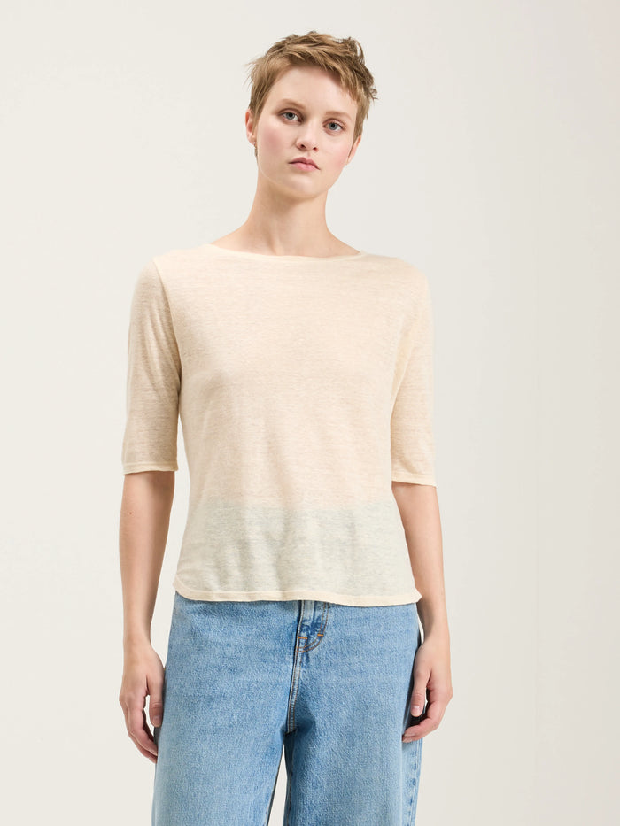 Bellerose T-shirt Slim écru Pour Femmes