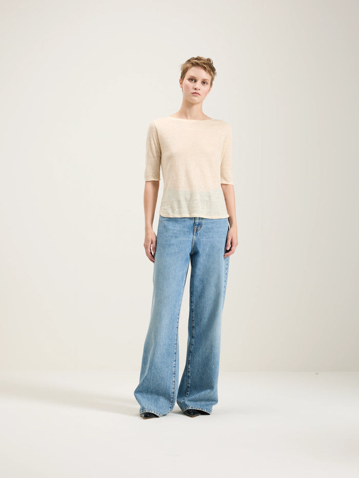 Bellerose T-shirt Slim écru Pour Femmes
