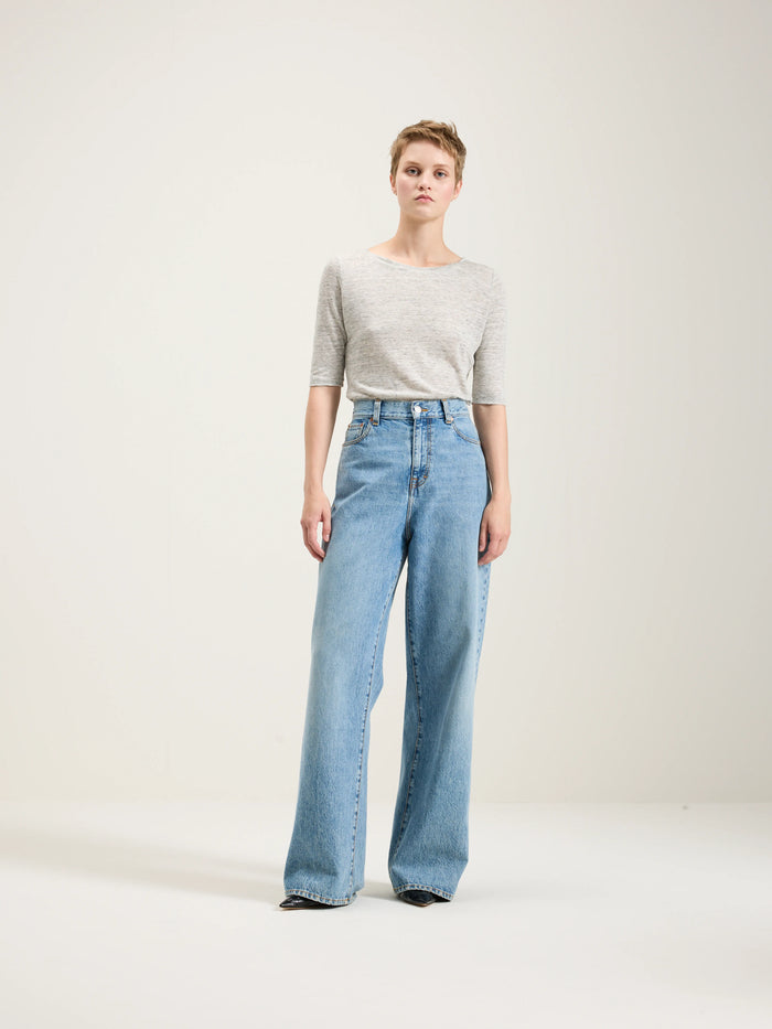 Bellerose T-shirt Slim Gris Pour Femmes