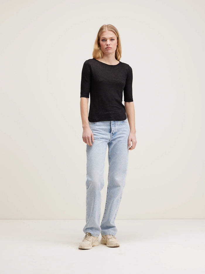 Bellerose T-shirt Slim Noir Pour Femmes