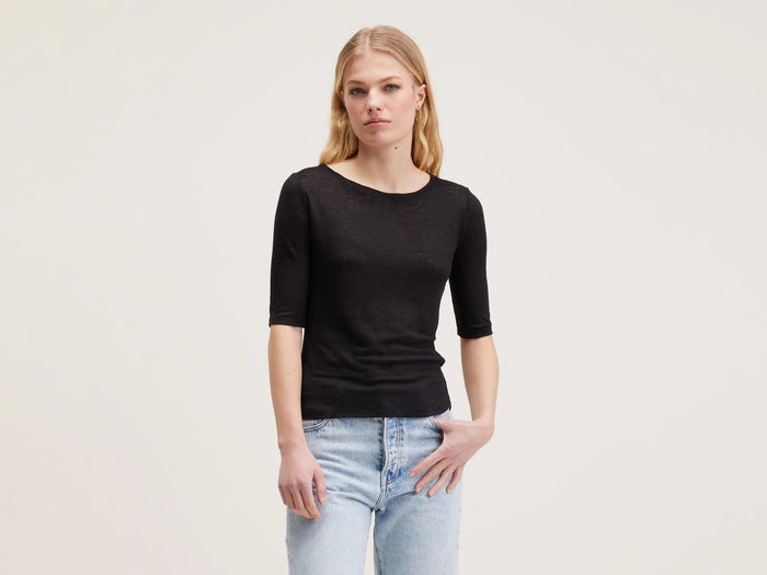 Bellerose T-shirt slim noir pour femmes