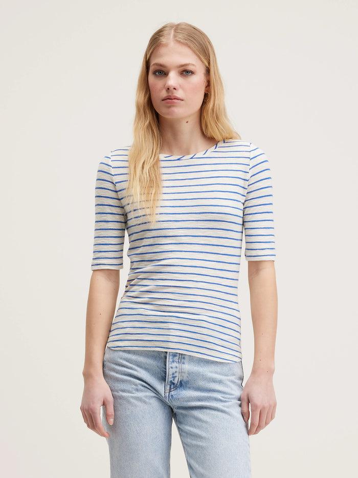 Bellerose T-shirt Slim Rayé Pour Femmes