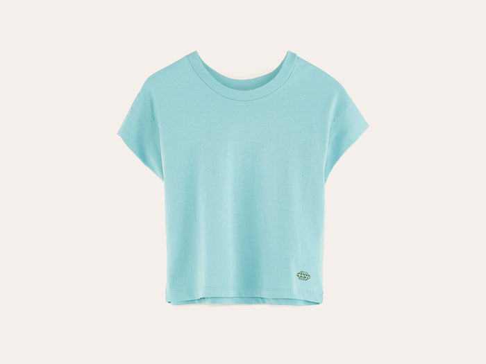 Bellerose Top court sans manches bleu pour filles