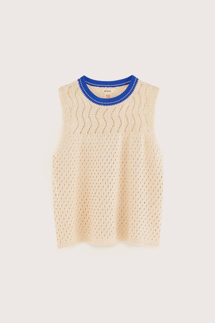 Bellerose Top Tricot Sans Manches écru Pour Filles