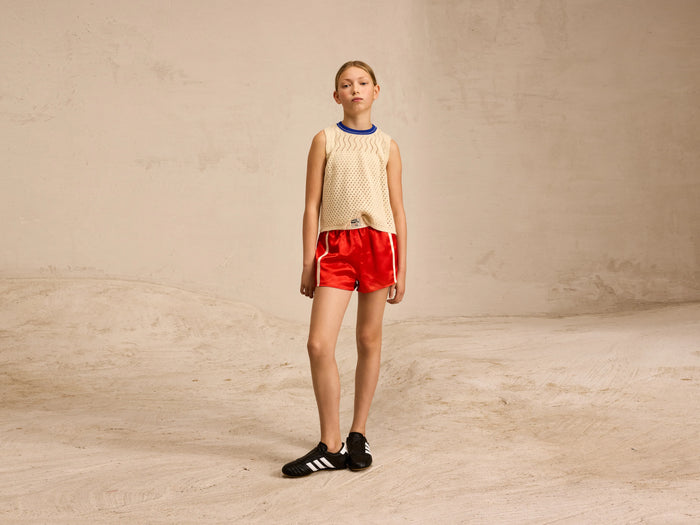 Bellerose Top tricot sans manches écru pour filles