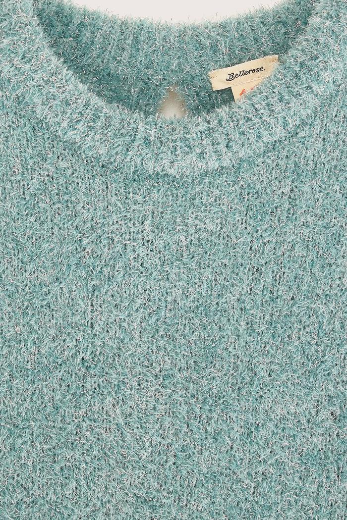 Bellerose Top Tricot Vert-gris Pour Filles